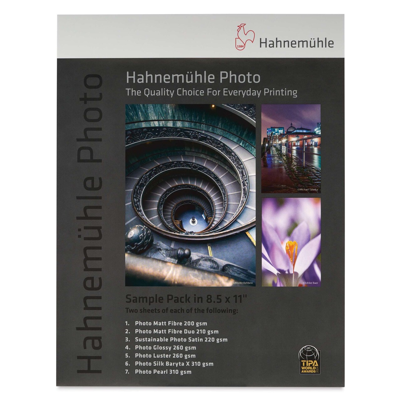 Hahnemühle Inkjet Photo Paper Sample Pack - 8-1/2" x 11", Pkg of 14